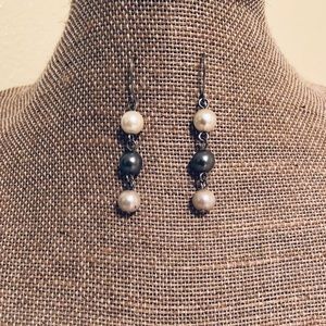 Earrings with Simulated pearls